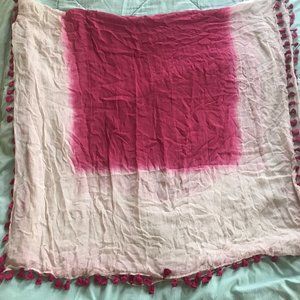 Unbranded - Purple and Biege Shawl - Woman - Large